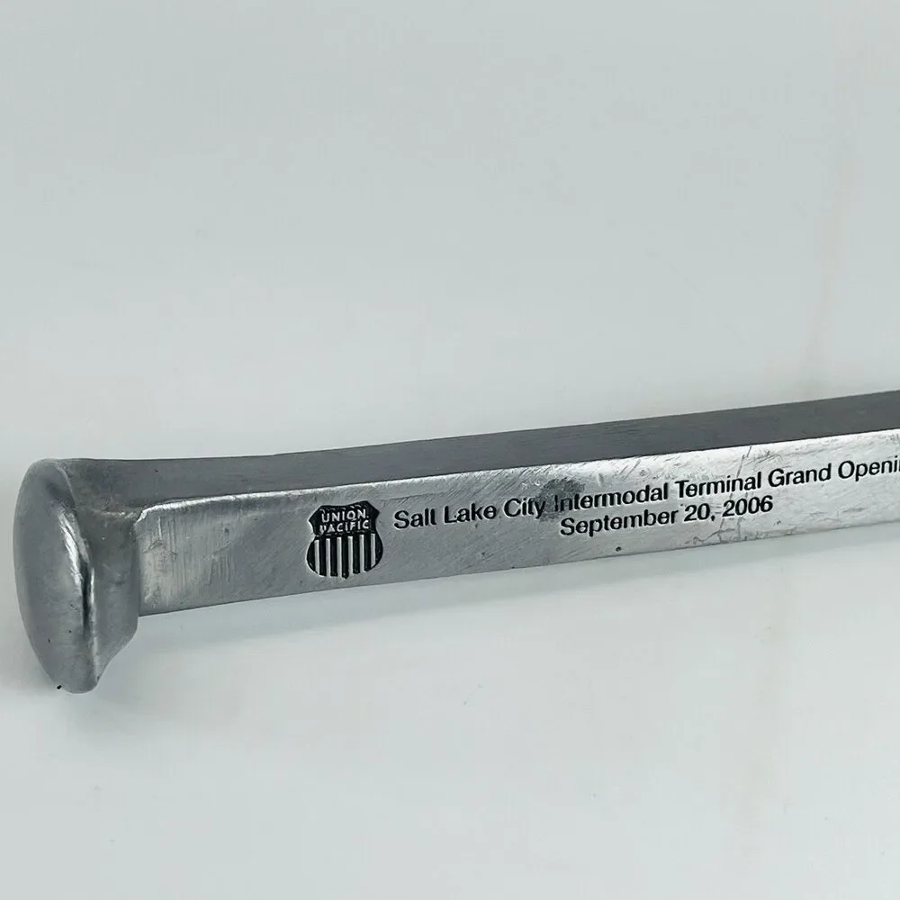 Union Pacific Commemorative Railroad Spike 2006 Salt Lake City Grand Opening